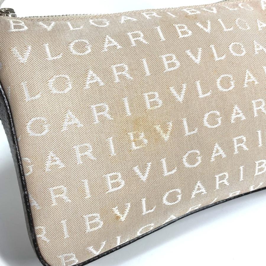 BVLGARI ブルガリ ロゴマニア ロゴ カバン 肩掛け ショルダーバッグ ベージュ ユニセックス【中古】 | BVLGARI | 06