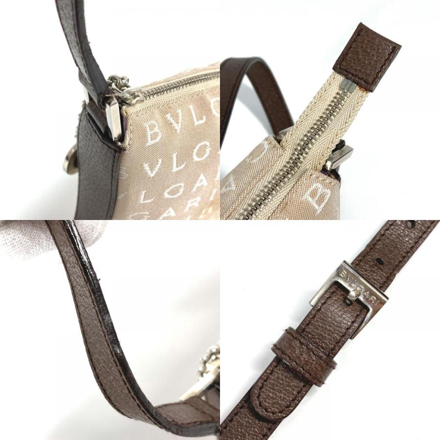 BVLGARI ブルガリ ロゴマニア ロゴ カバン 肩掛け ショルダーバッグ ベージュ ユニセックス【中古】 | BVLGARI | 07