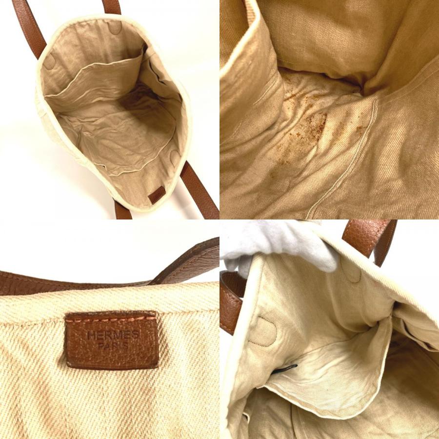 HERMES エルメス カバス カリカット カバン トートバッグ 肩掛け 縦型トート ショルダーバッグ ベージュ ユニセックス【中古】 | HERMES | 08