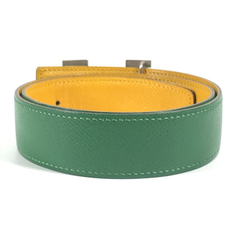 HERMES エルメス Hベルト バックルベルト アクセサリー ヴィンテージ ベルト イエロー レディース【中古】 | HERMES | 03