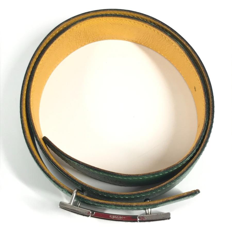 HERMES エルメス Hベルト バックルベルト アクセサリー ヴィンテージ ベルト イエロー レディース【中古】 | HERMES | 05