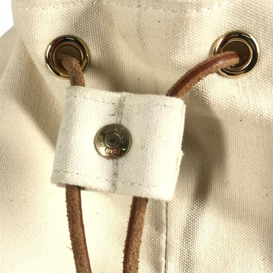 HERMES エルメス ポロションミミルGM ポロションミミル GM カバン 巾着バッグ  Hロゴ ショルダーバッグ ホワイト系 レディース【中古】 | HERMES | 07