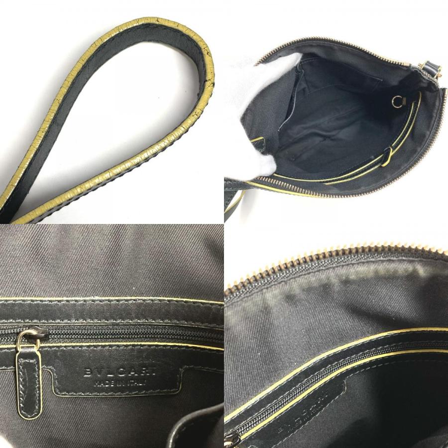 BVLGARI ブルガリ S.Bulgari ロゴ カバン 斜め掛け ポシェット コレツィオーネ ショルダーバッグ グレー ユニセックス【中古】 | BVLGARI | 08