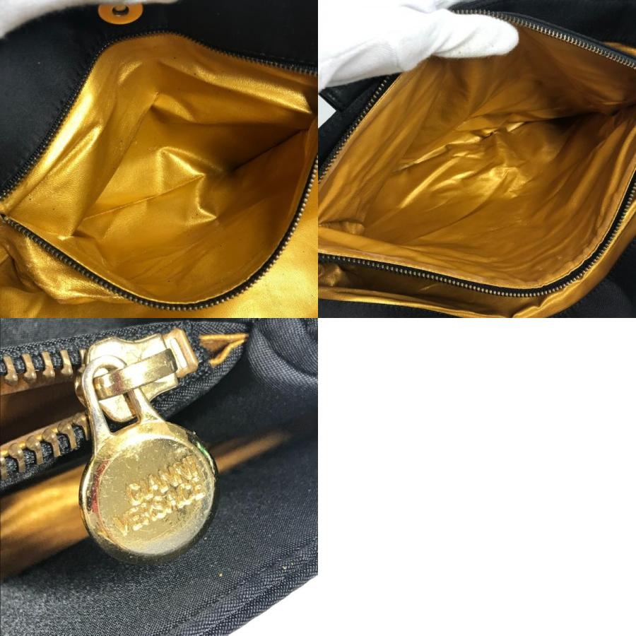 VERSACE ヴェルサーチ ロゴ サンバースト カバン トートバッグ チェーン 肩掛け ヴィンテージ ショルダーバッグ ブラック 【中古】 |  | 09