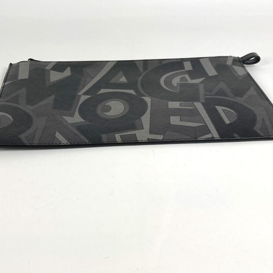 Salvatore Ferragamo サルヴァトーレフェラガモ 総柄 ロゴ ポーチ カバン クラッチバッグ ブラック メンズ【中古】 |  | 06