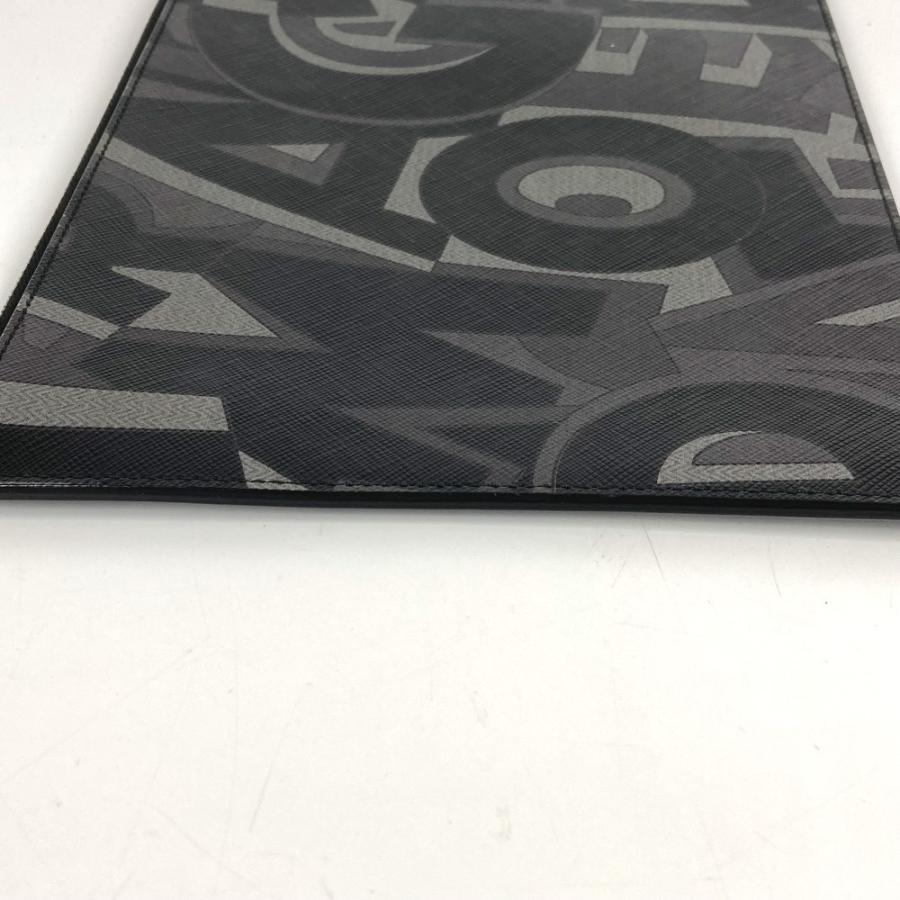 Salvatore Ferragamo サルヴァトーレフェラガモ 総柄 ロゴ ポーチ カバン クラッチバッグ ブラック メンズ【中古】 |  | 07