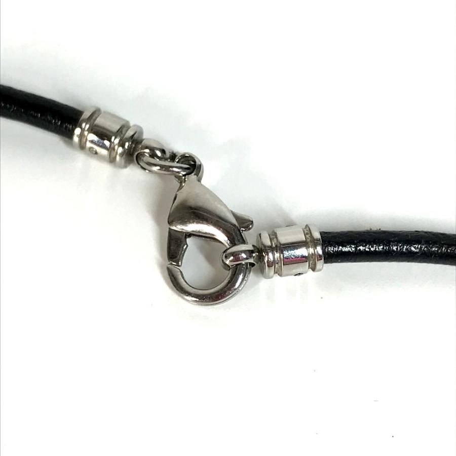 BVLGARI ブルガリ アレグラオプティカル ネックレス アクセサリー チョーカー 革紐 ネックレス シルバー ユニセックス【中古】 | BVLGARI | 03