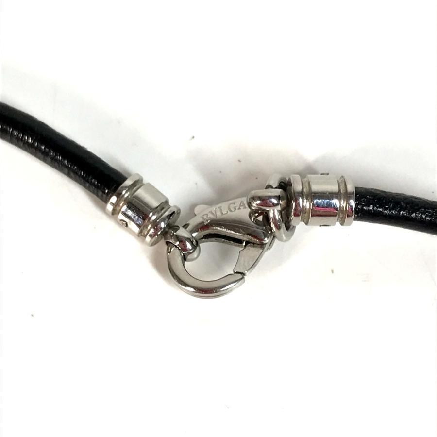 BVLGARI ブルガリ アレグラオプティカル ネックレス アクセサリー チョーカー 革紐 ネックレス シルバー ユニセックス【中古】 | BVLGARI | 06