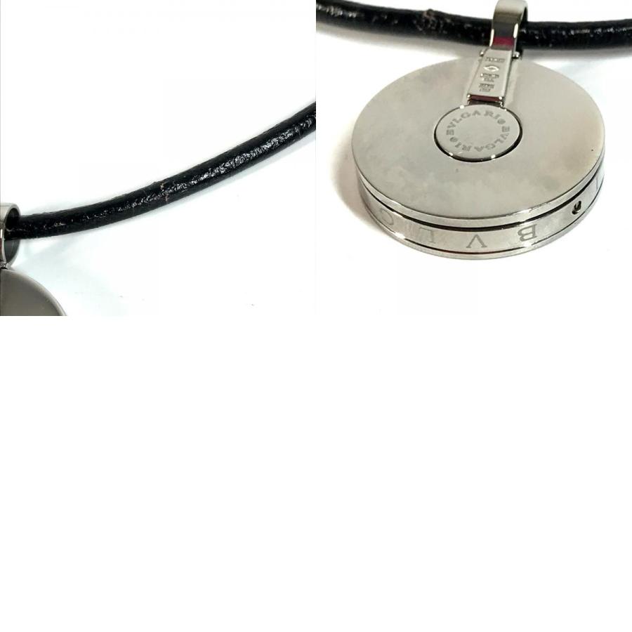 BVLGARI ブルガリ アレグラオプティカル ネックレス アクセサリー チョーカー 革紐 ネックレス シルバー ユニセックス【中古】 | BVLGARI | 09