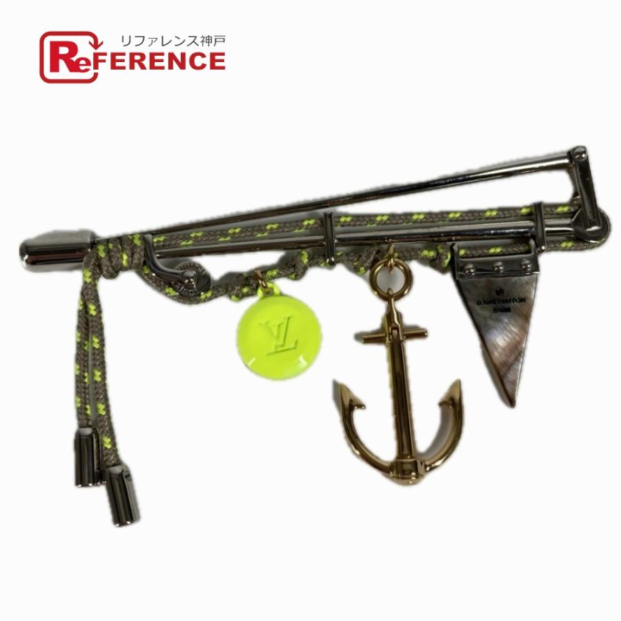 LOUIS VUITTON ルイヴィトン ロープ LVロゴ ピンブローチ アクセサリー ブローチ シルバー ユニセックス【中古】 | LOUIS VUITTON