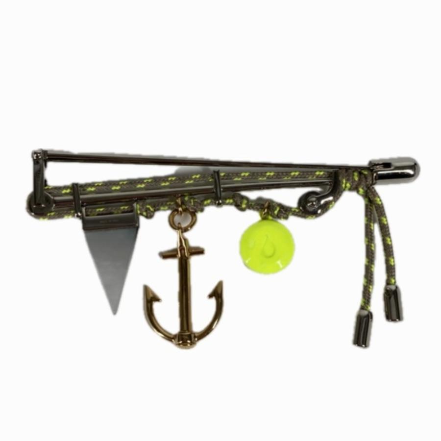LOUIS VUITTON ルイヴィトン ロープ LVロゴ ピンブローチ アクセサリー ブローチ シルバー ユニセックス【中古】 | LOUIS VUITTON | 01