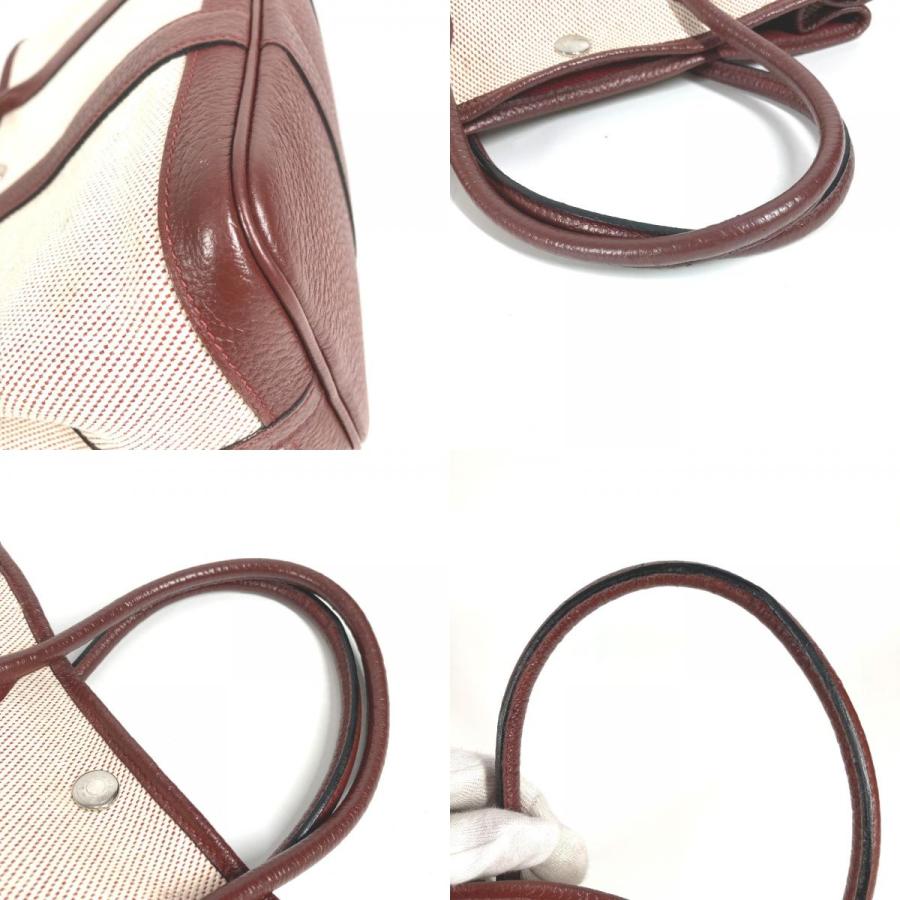 HERMES エルメス ガーデンパーティTPM ガーデンパーティ TPM  カバン トートバッグ ハンドバッグ ワインレッド レディース【中古】 | HERMES | 08