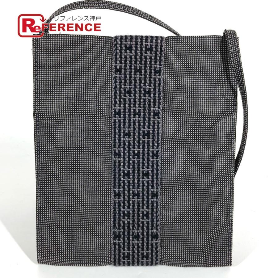 HERMES エルメス エールライン ポーチ ポシェット 斜め掛け ショルダーバッグ グレー ユニセックス【中古】 | HERMES