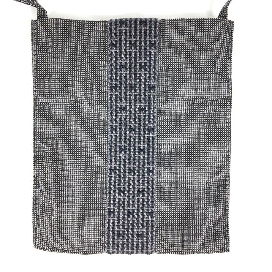 HERMES エルメス エールライン ポーチ ポシェット 斜め掛け ショルダーバッグ グレー ユニセックス【中古】 | HERMES | 01