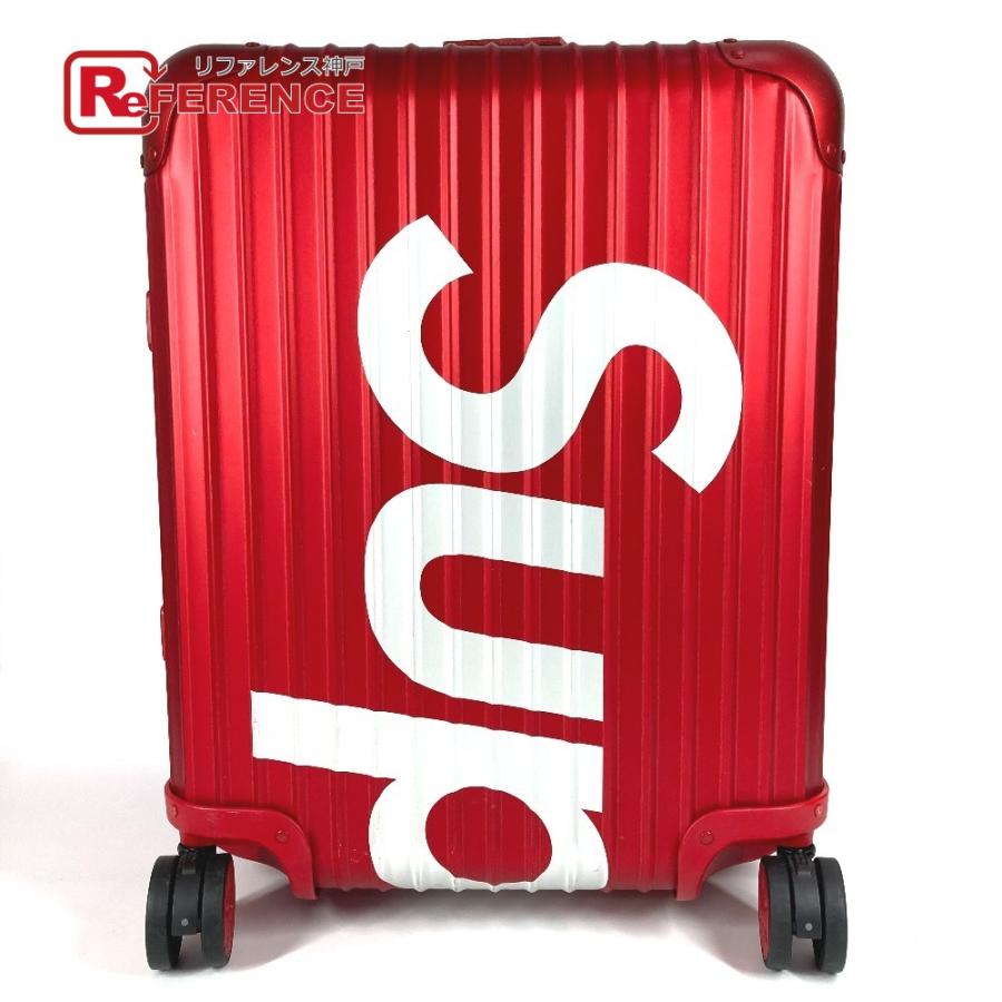 Supreme シュプリーム Topas Multiwheel 45L トパーズ マルチホイール スーツケース 4輪 45L RIMOWA リモワ キャリーバッグ レッド【中古】 | Supreme