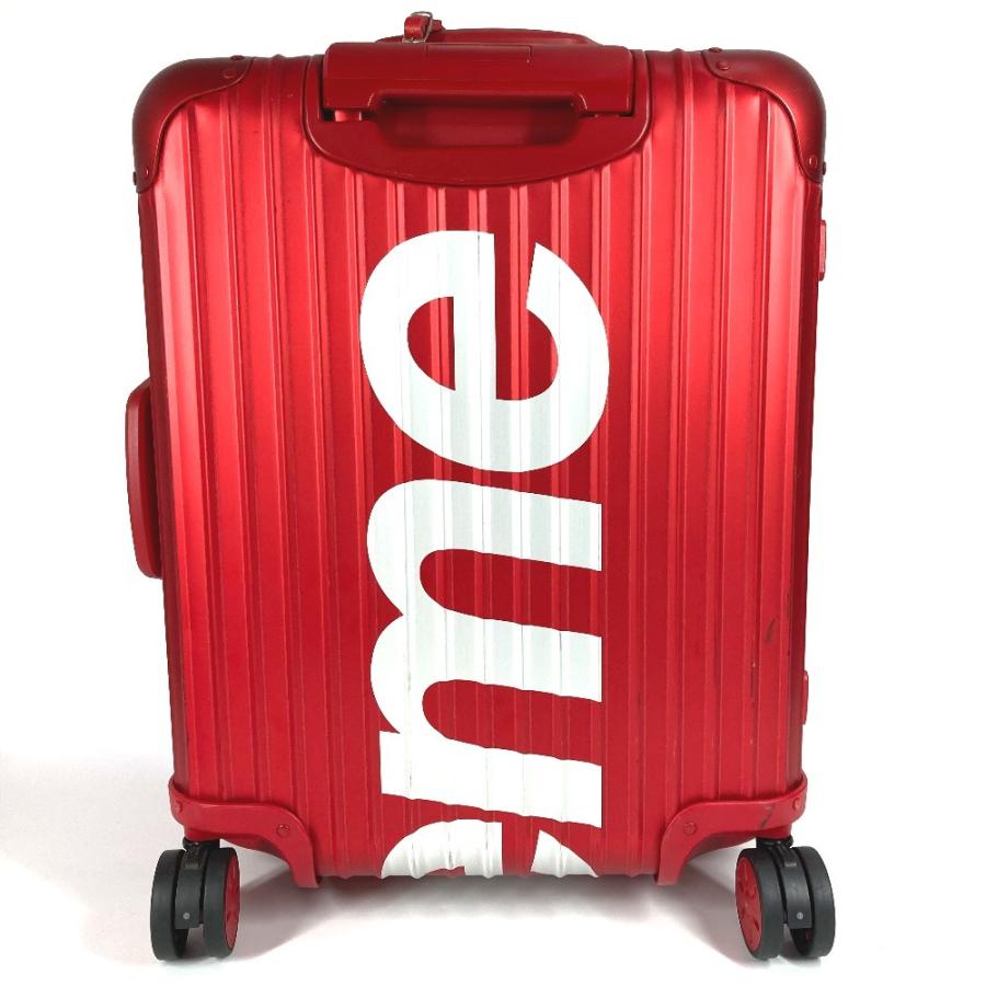 Supreme シュプリーム Topas Multiwheel 45L トパーズ マルチホイール スーツケース 4輪 45L RIMOWA リモワ キャリーバッグ レッド【中古】 | Supreme | 01