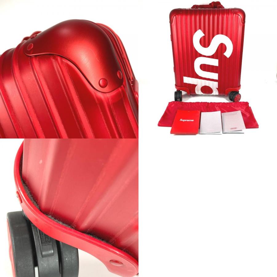 Supreme シュプリーム Topas Multiwheel 45L トパーズ マルチホイール スーツケース 4輪 45L RIMOWA リモワ キャリーバッグ レッド【中古】 | Supreme | 09