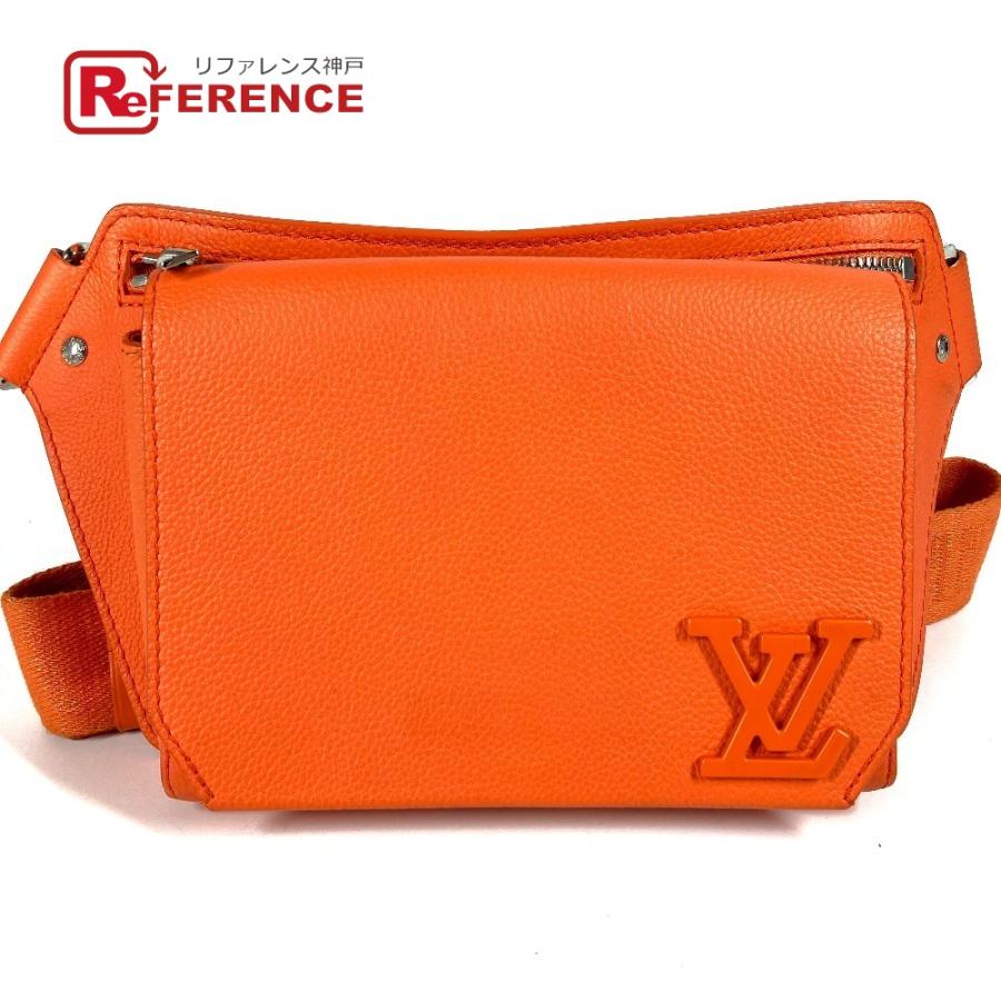 LOUIS VUITTON ルイヴィトン M59625 バムバッグ NV  ウエストバッグ ショルダーバッグ  LVアエログラム ボディバッグ オレンジ【中古】 | LOUIS VUITTON
