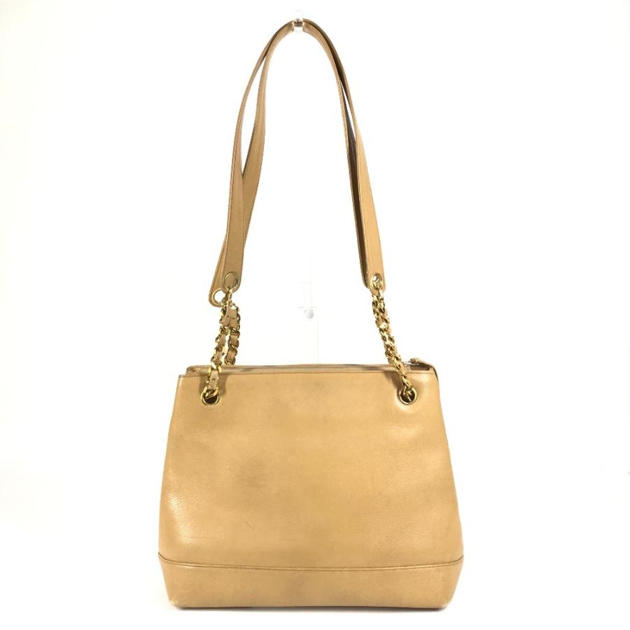 CHANEL シャネル CC ココマーク ココボール カバン 肩掛け トートバッグ チェーンバッグ ヴィンテージ ショルダーバッグ ベージュ【中古】 | CHANEL | 01