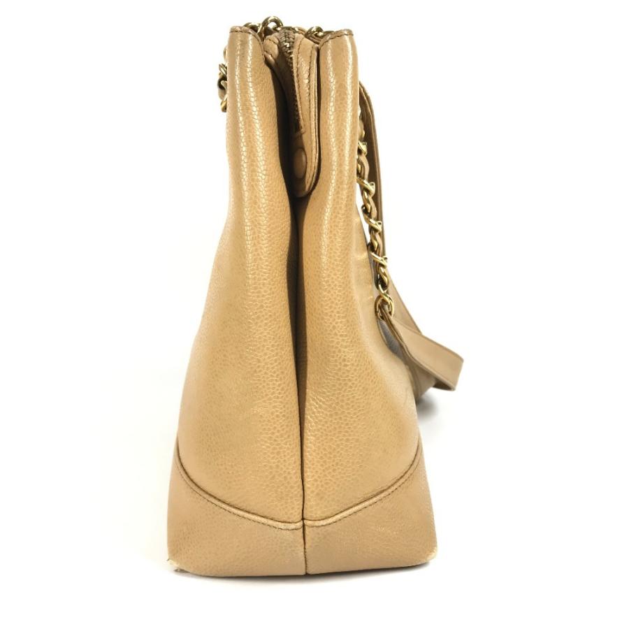 CHANEL シャネル CC ココマーク ココボール カバン 肩掛け トートバッグ チェーンバッグ ヴィンテージ ショルダーバッグ ベージュ【中古】 | CHANEL | 03