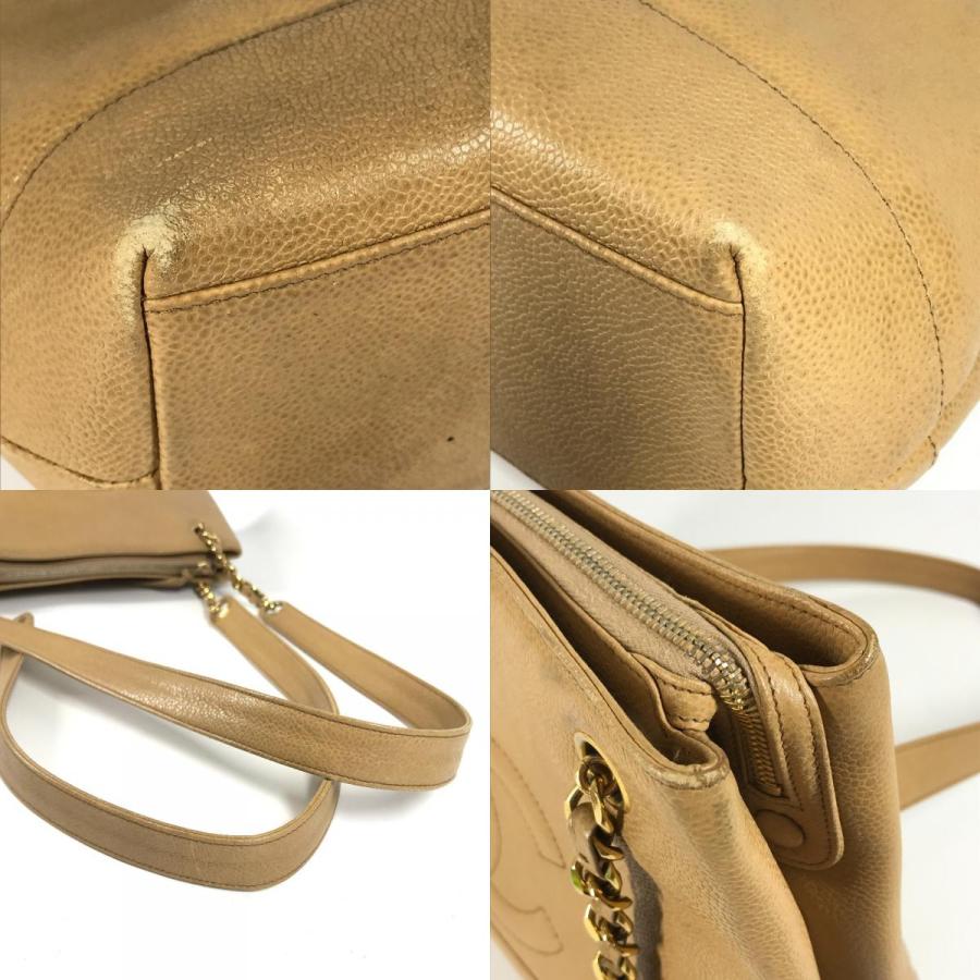 CHANEL シャネル CC ココマーク ココボール カバン 肩掛け トートバッグ チェーンバッグ ヴィンテージ ショルダーバッグ ベージュ【中古】 | CHANEL | 07