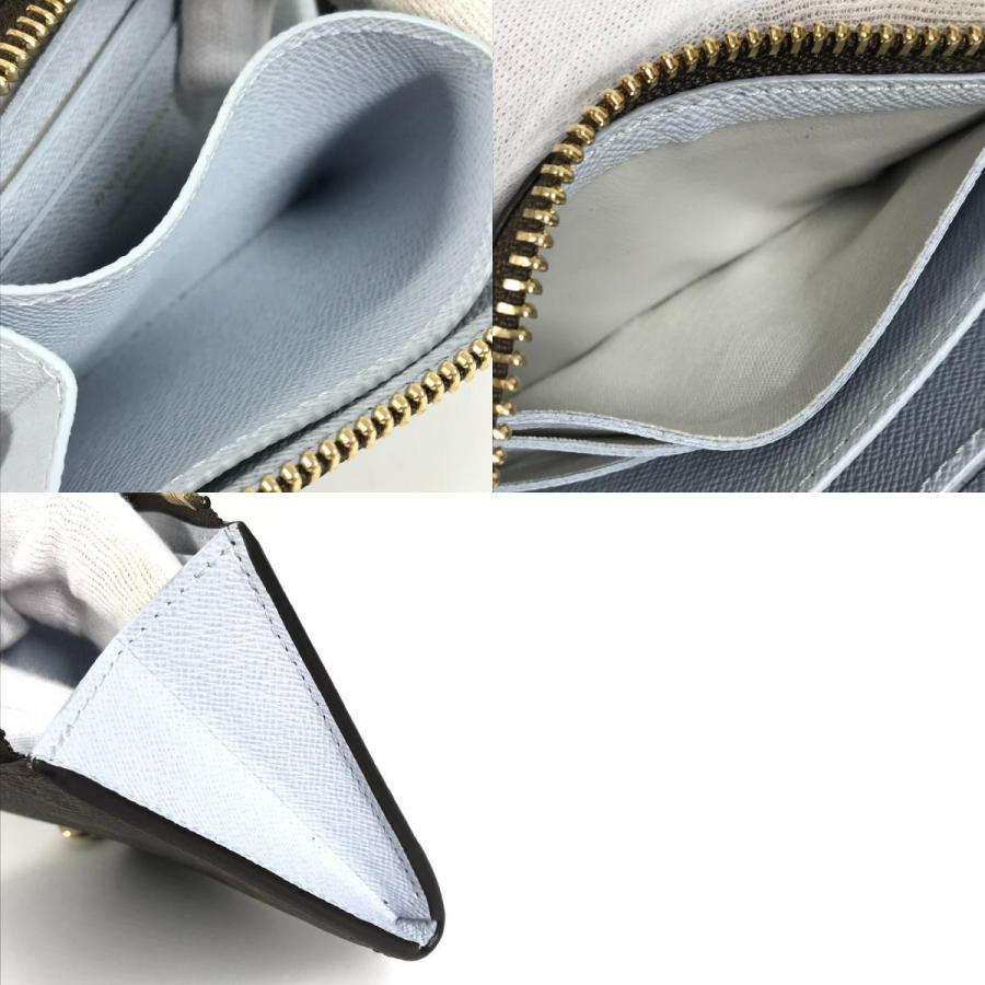 美品 LOUIS VUITTON ルイヴィトン M14530 ポルトフォイユ・ノア コンパクト 財布 モノグラム 日本限定 2つ折り財布 アズールブルー【中古】 | LOUIS VUITTON | 09