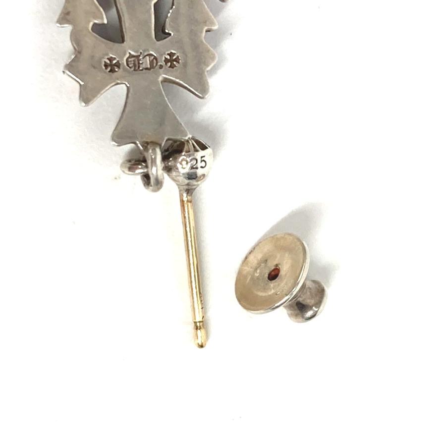 CHROME HEARTS クロムハーツ 3 CH CROSS DROP トリプルCHクロス アクセサリー スリークロス ピアス シルバー 【中古】 |  | 04