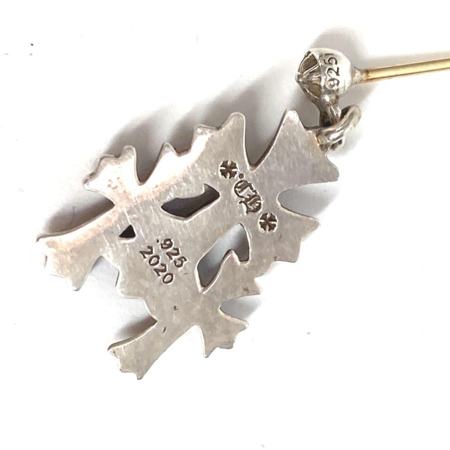 CHROME HEARTS クロムハーツ 3 CH CROSS DROP トリプルCHクロス アクセサリー スリークロス ピアス シルバー 【中古】 |  | 05