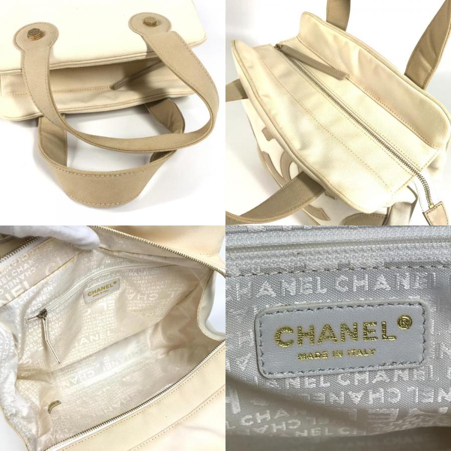 CHANEL シャネル CC ココマーク ロゴ マシュマロ カバン トートバッグ ハンドバッグ ベージュ レディース【中古】 | CHANEL | 07