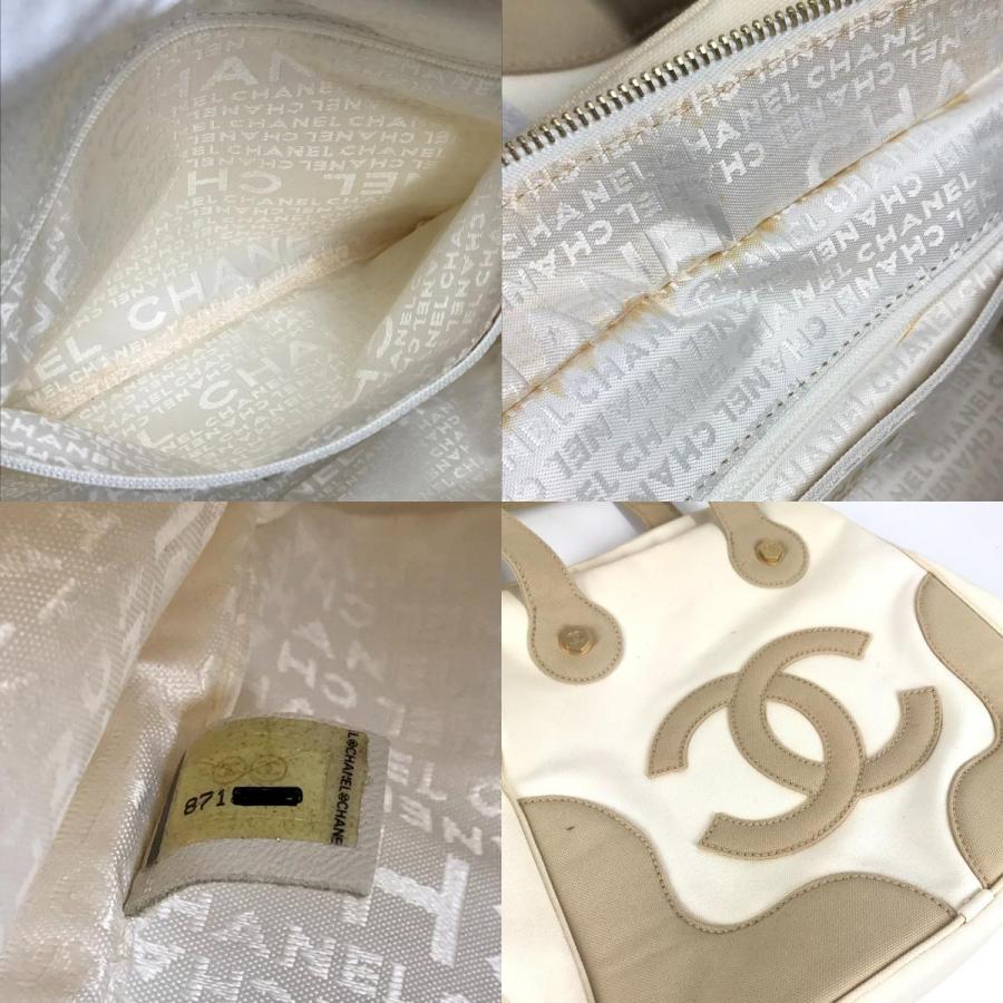 CHANEL シャネル CC ココマーク ロゴ マシュマロ カバン トートバッグ ハンドバッグ ベージュ レディース【中古】 | CHANEL | 08