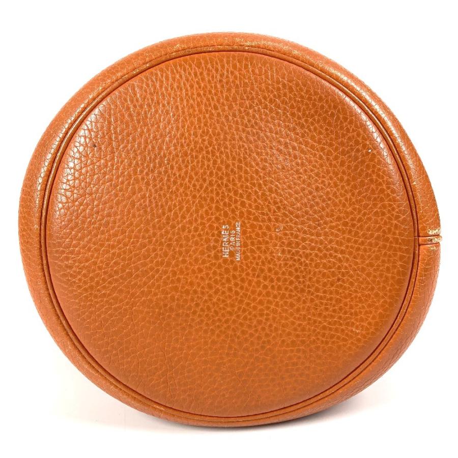 HERMES エルメス マンジョワールMM  バケツ型 ロープハンドル カバン 肩掛け ハンドバッグ ショルダーバッグ オレンジ【中古】 | HERMES | 04