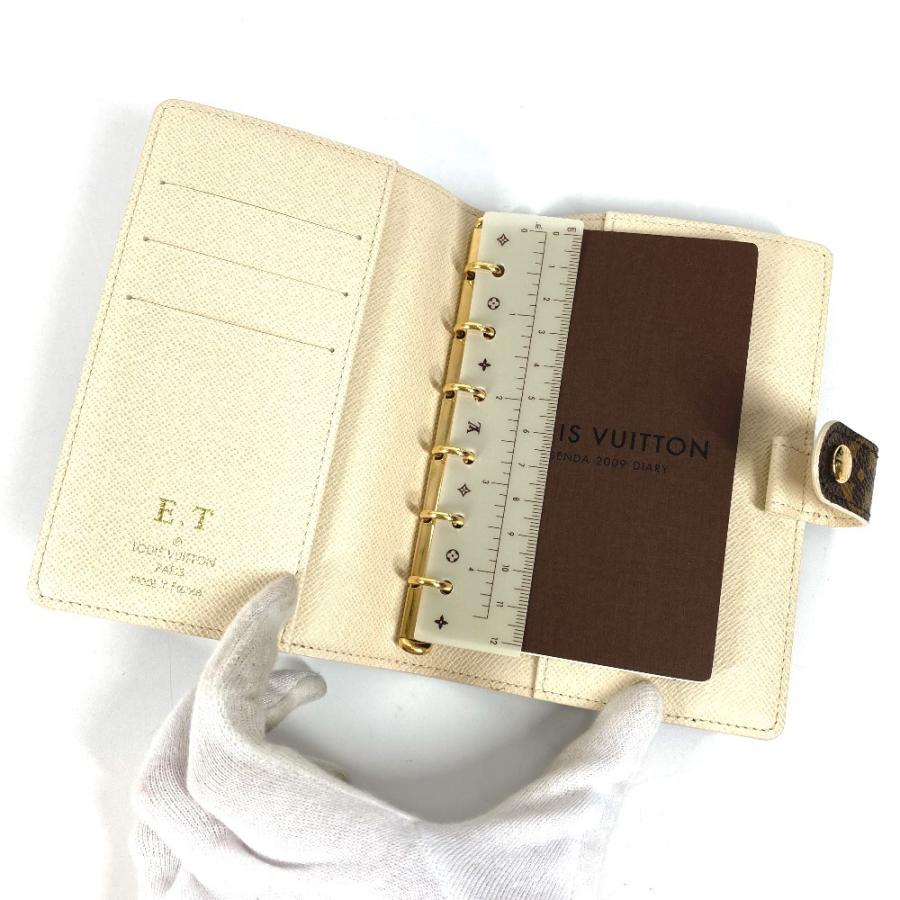 LOUIS VUITTON ルイヴィトン R20968  アジェンダPM システム手帳 ステーショナリー モノグラム トランク 手帳カバー ブラウン 【中古】 | LOUIS VUITTON | 06