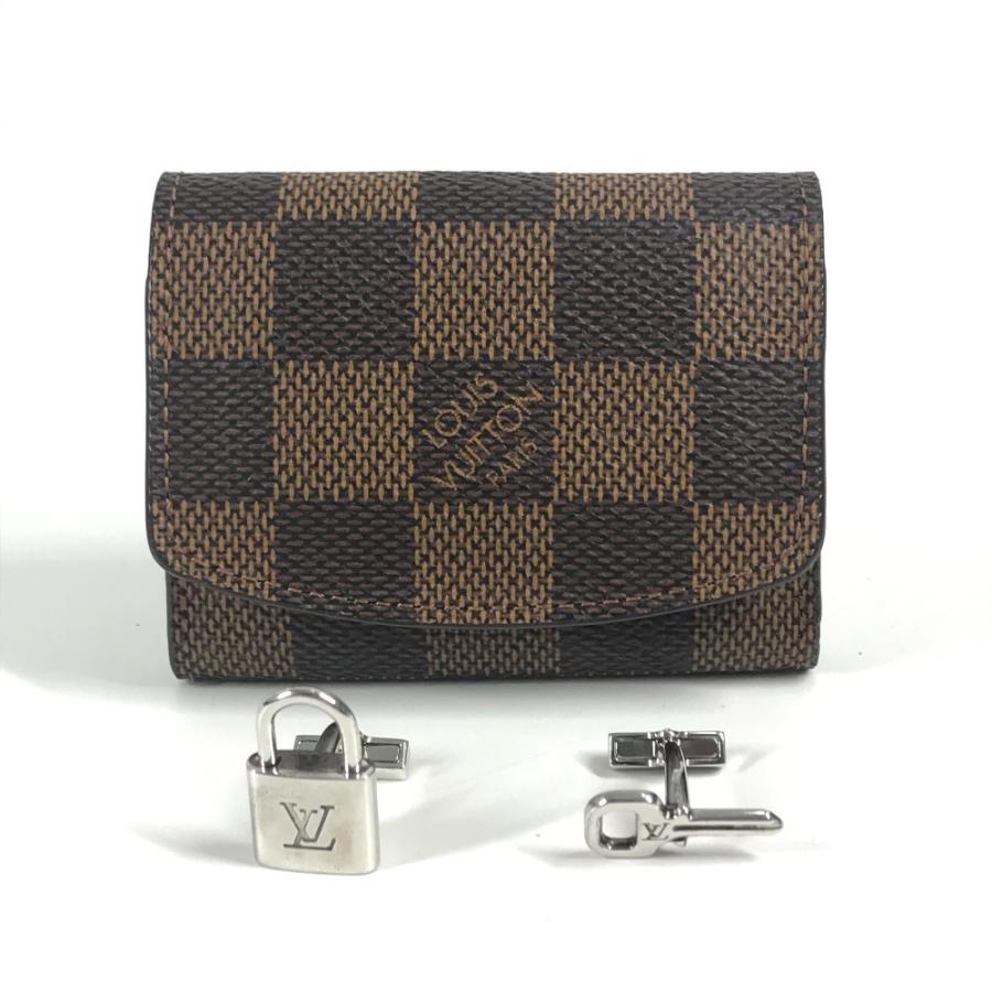 LOUIS VUITTON ルイヴィトン  M64600  ブトン ドゥ マンシェット・カデナ エ クレ アクセサリー ダミエケース付き カフス【中古】 | LOUIS VUITTON | 05