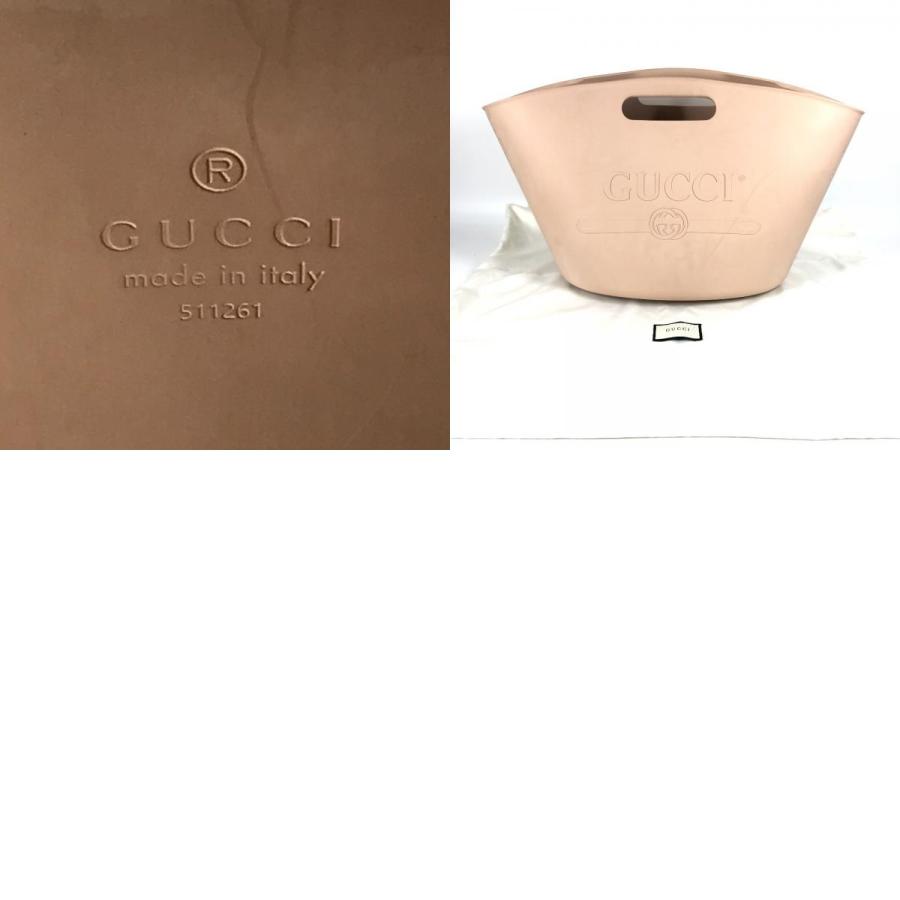 GUCCI グッチ 511261 バケツバッグ ロゴ ランドリーバッグ カバン  ハンドバッグ ベージュ レディース【中古】 | GUCCI | 09
