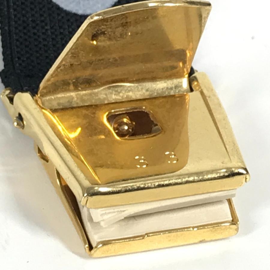 CHANEL シャネル アームバンド 1つのみ 袖止め ロゴ ヴィンテージ ベルト ブラック レディース【中古】 | CHANEL | 08