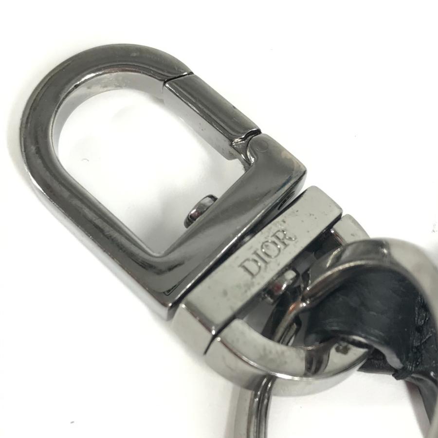 Dior ディオール CD ロゴ バッグチャーム　キーリング キーホルダー ブラック レディース【中古】 |  | 03