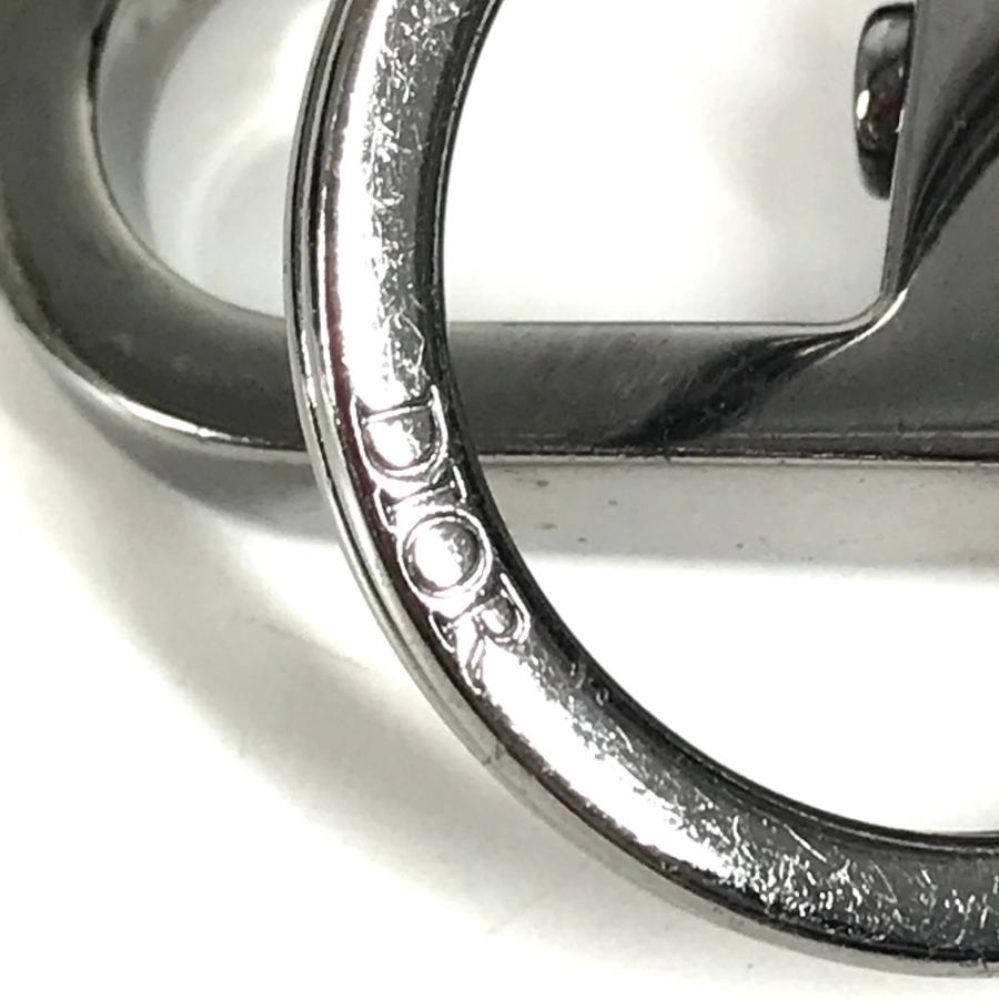 Dior ディオール CD ロゴ バッグチャーム　キーリング キーホルダー ブラック レディース【中古】 |  | 05
