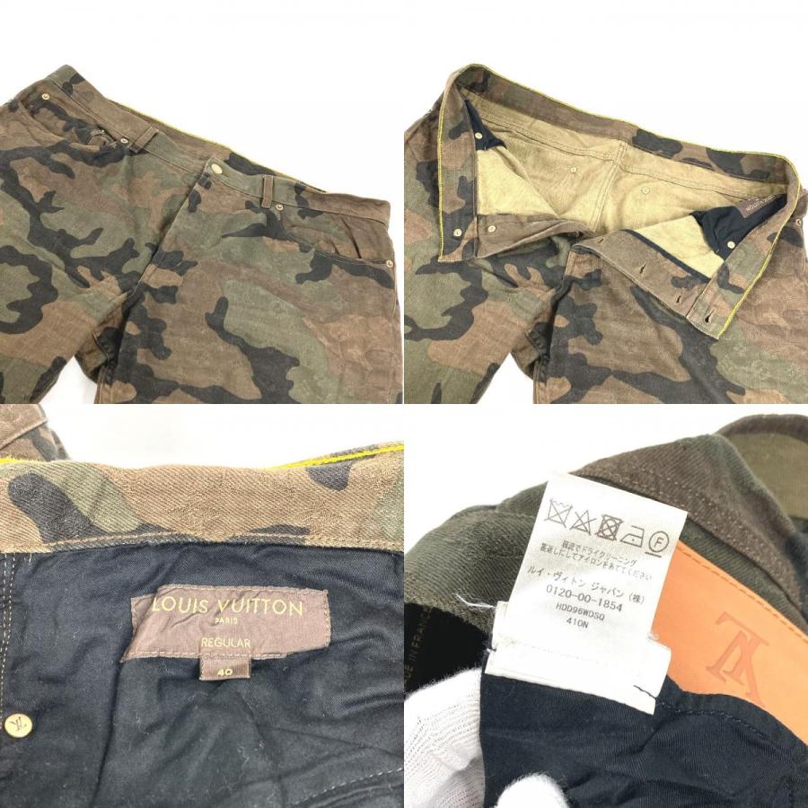 LOUIS VUITTON ルイヴィトン カモフラージュ 迷彩 デニムトラッカー アパレル SUPREME シュプリーム デニムパンツ グリーン メンズ【中古】 | LOUIS VUITTON | 08