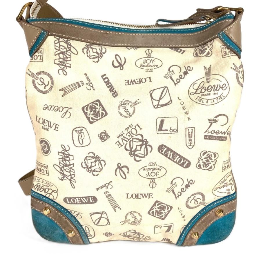 LOEWE ロエベ 160周年記念 ロゴ 斜め掛け カバン ショルダーバッグ ベージュ ユニセックス【中古】 | LOEWE | 01