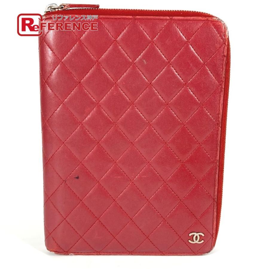 CHANEL シャネル CC ココマーク ロゴ キルティング ポーチ ラウンドファスナー アイパッドケース アップル apple  タブレット【中古】 | CHANEL