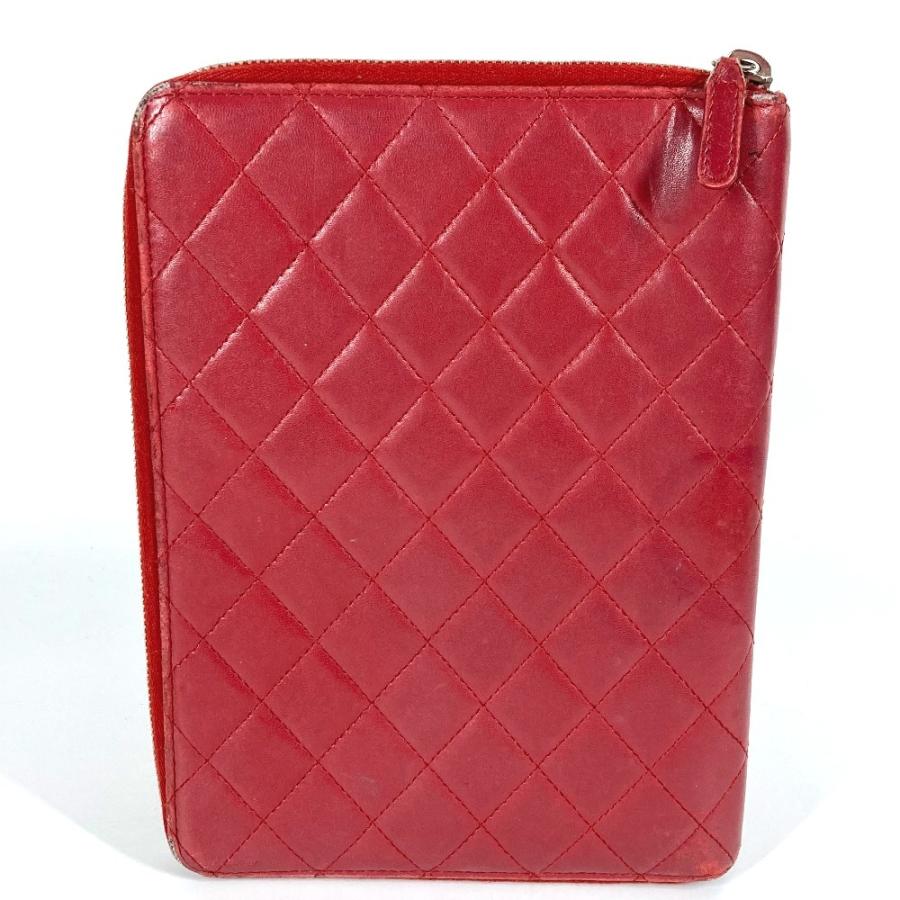 CHANEL シャネル CC ココマーク ロゴ キルティング ポーチ ラウンドファスナー アイパッドケース アップル apple  タブレット【中古】 | CHANEL | 01