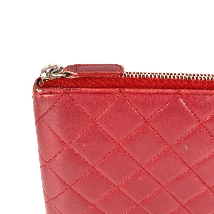 CHANEL シャネル CC ココマーク ロゴ キルティング ポーチ ラウンドファスナー アイパッドケース アップル apple  タブレット【中古】 | CHANEL | 02