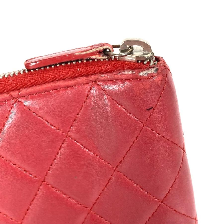 CHANEL シャネル CC ココマーク ロゴ キルティング ポーチ ラウンドファスナー アイパッドケース アップル apple  タブレット【中古】 | CHANEL | 03