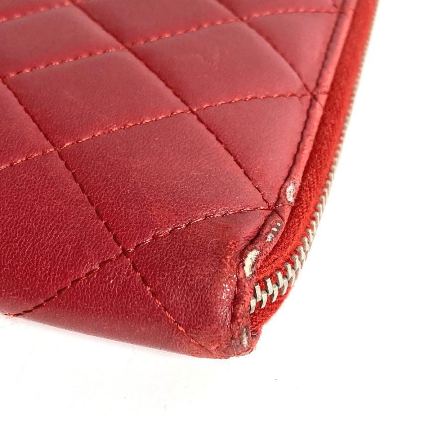 CHANEL シャネル CC ココマーク ロゴ キルティング ポーチ ラウンドファスナー アイパッドケース アップル apple  タブレット【中古】 | CHANEL | 04