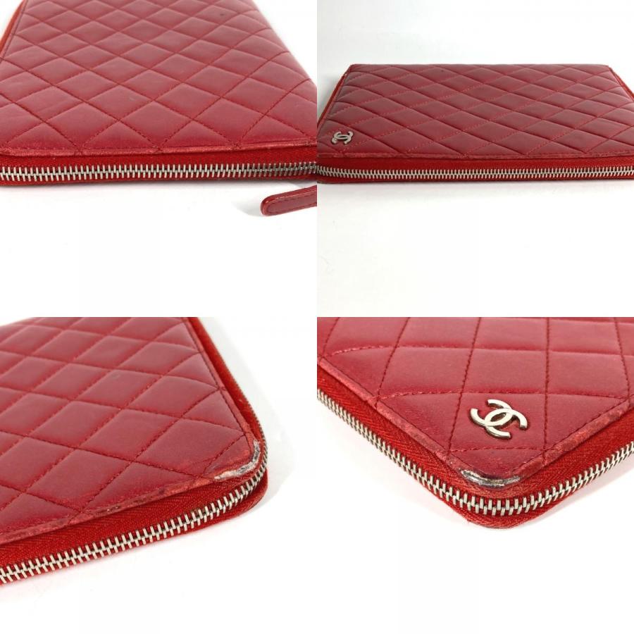 CHANEL シャネル CC ココマーク ロゴ キルティング ポーチ ラウンドファスナー アイパッドケース アップル apple  タブレット【中古】 | CHANEL | 07