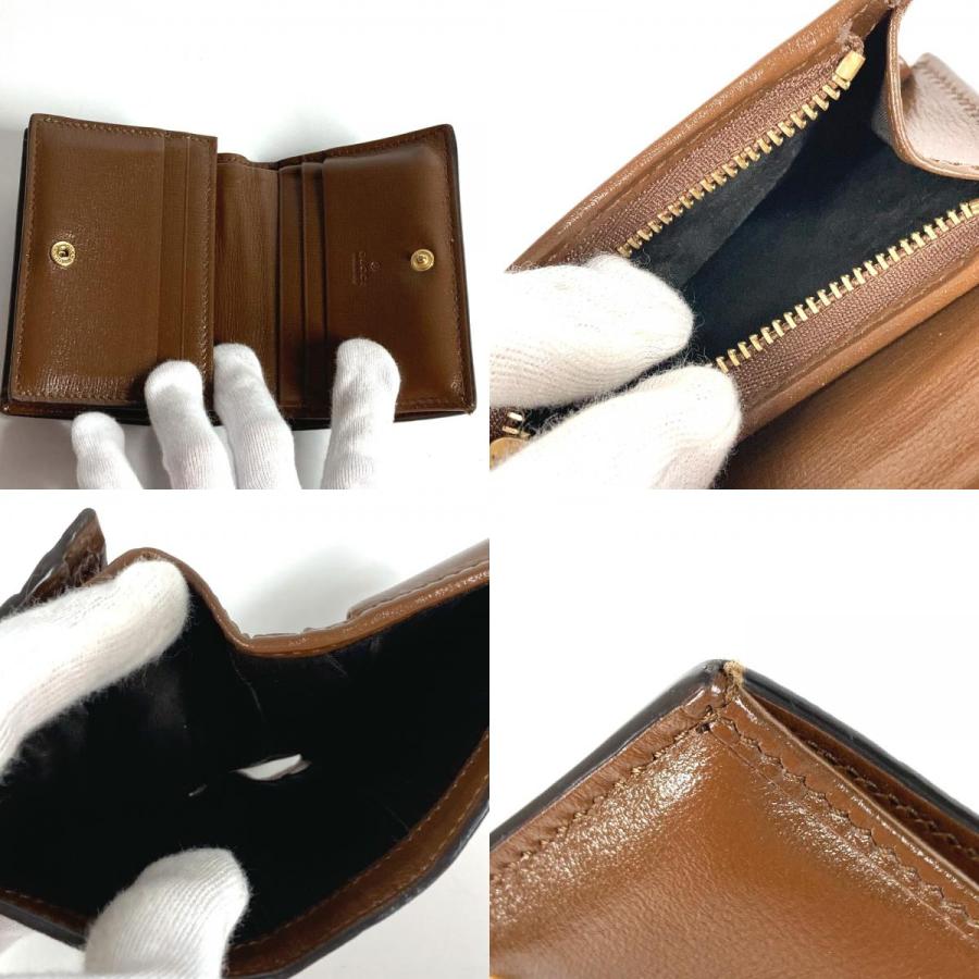 GUCCI グッチ 648848 ハート ロゴ コンパクトウォレット  GGスプリーム 2つ折り財布 ベージュ ユニセックス【中古】 | GUCCI | 09