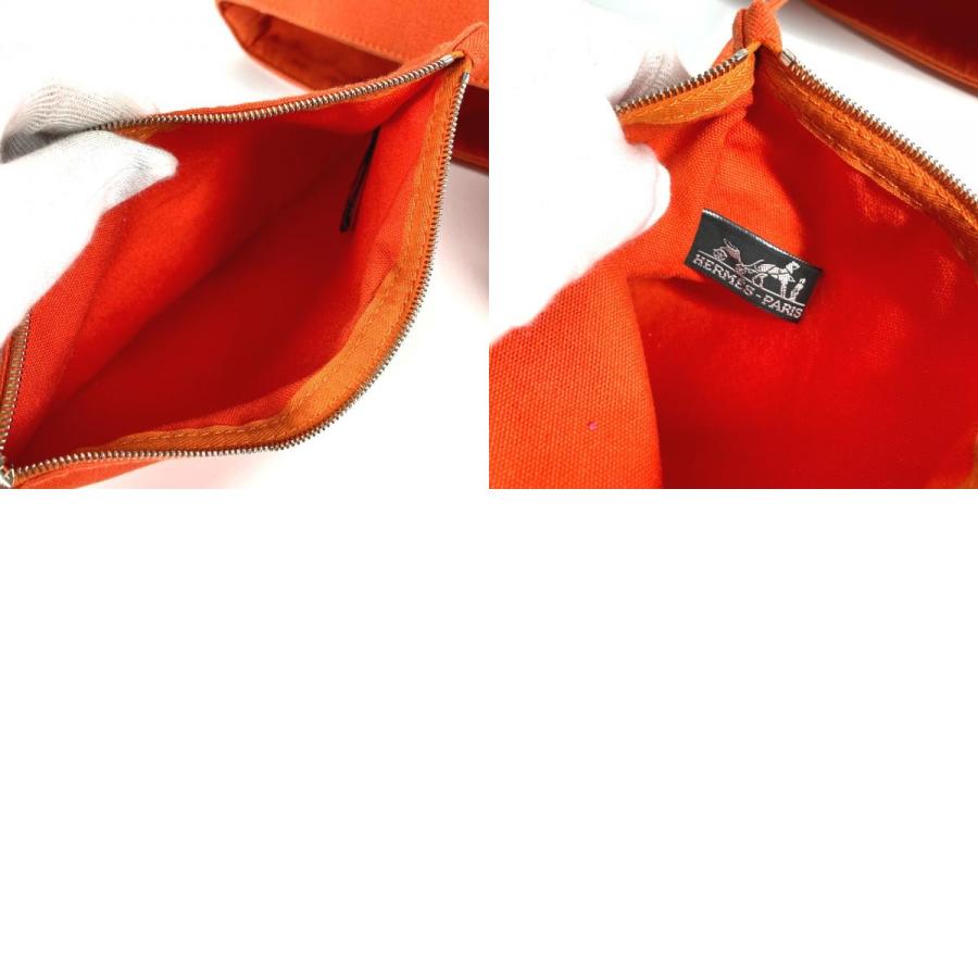 HERMES エルメス パニエドプラージュGM  トートバッグ ショルダーバッグ ポーチ付き ボストンバッグ ハンドバッグ オレンジ 【中古】 | HERMES | 09