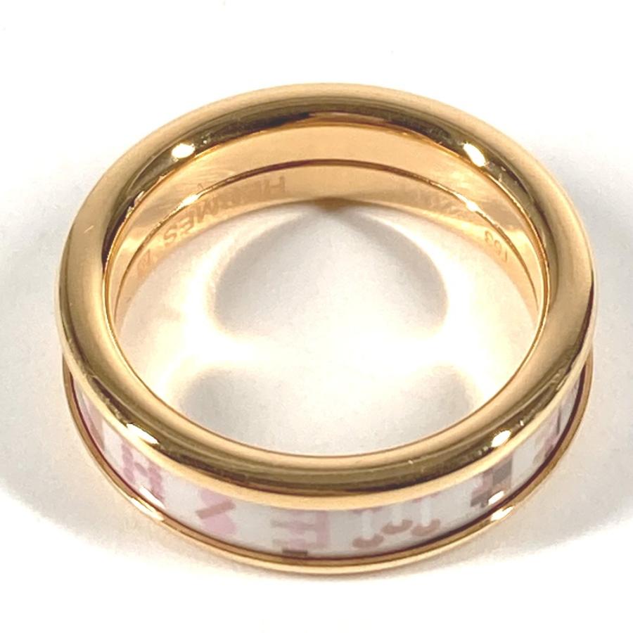 美品 HERMES エルメス リング 《エルメス・ブリコル》 PM アクセサリー リング・指輪 オーロラ ピンク×ホワイト ユニセックス【中古】 | HERMES | 03