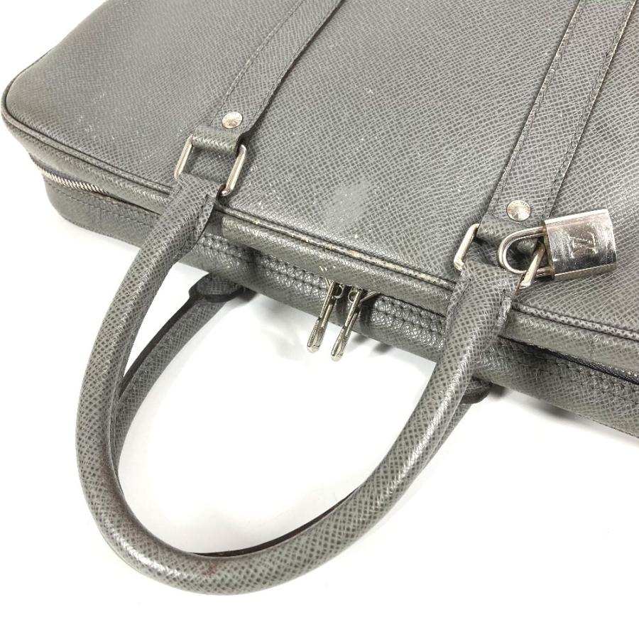 LOUIS VUITTON ルイヴィトン M30640  ポルトドキュマンヴォワヤージュ PDV トートバッグ タイガ ビジネスバッグ グラシエ  グレー【中古】 | LOUIS VUITTON | 07
