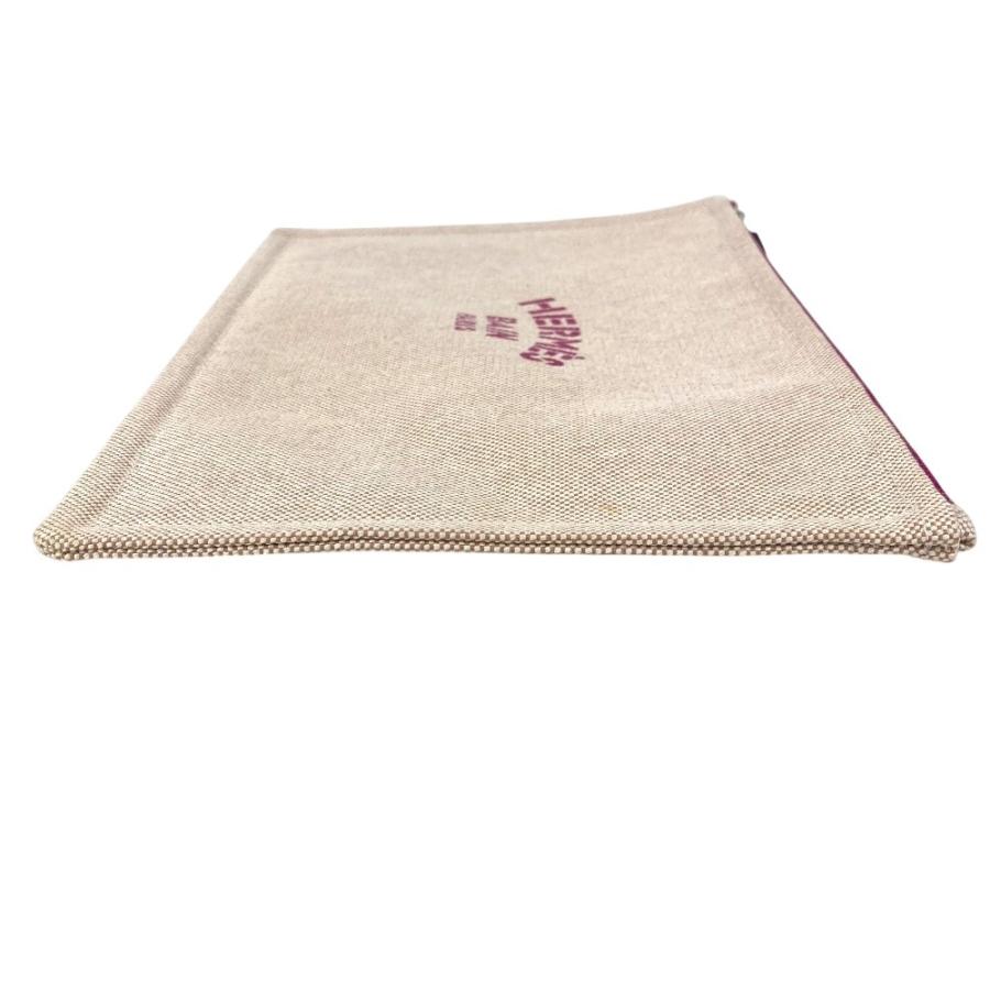 美品 HERMES エルメス ヨッティングGM ヨッティング GM クラッチバッグ カバン メイクポーチ マルチポーチ ポーチ ピンク【中古】 | HERMES | 03